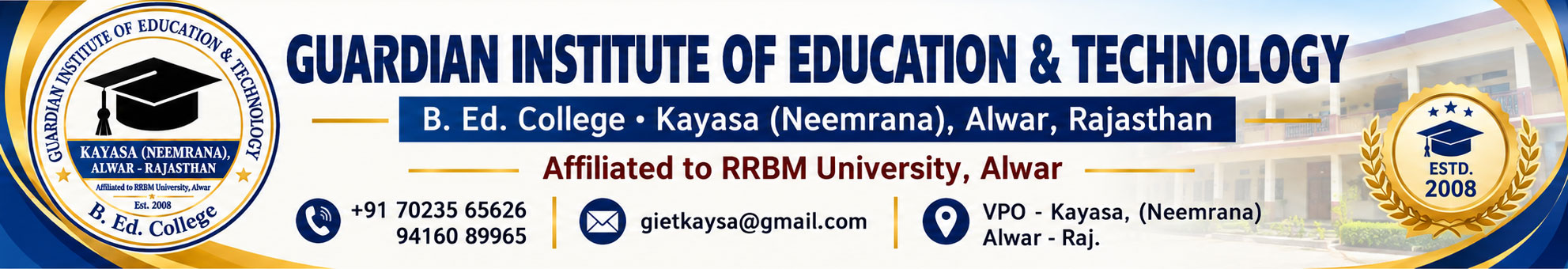 Guardian Institute of Education & Technology Kayasa (Neemrana) Alwar, Rajasthan
